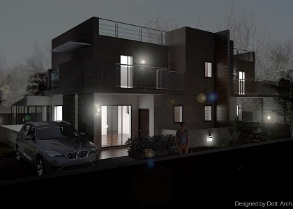 Semi detached villa | Vray render by Claudio Anello