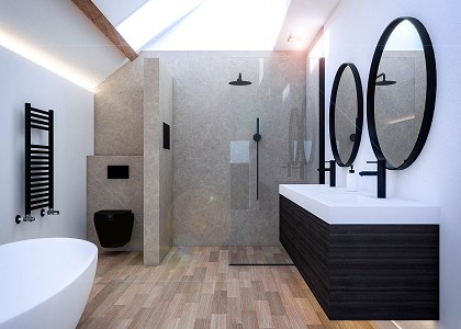 Minimal Bathroom - CA project | Scene 1 details - Vray Render