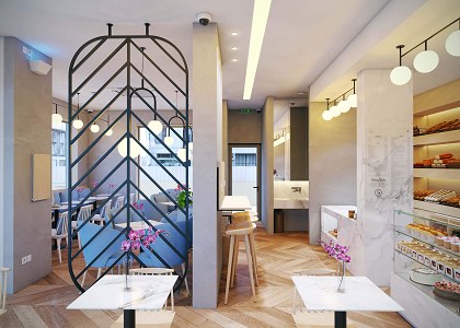 PASTRY SHOP & Visopt | Pastry Shop Design & visualization by KO NAY KO NAY