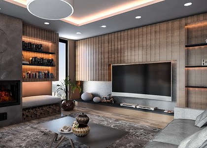 LIVING ROOM & VISOPT | vray render by HABITAT.INTERIORS