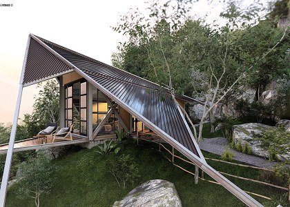 Arrow Concept - Chalet | scene 3 design and visualization by Thilina Liyanage