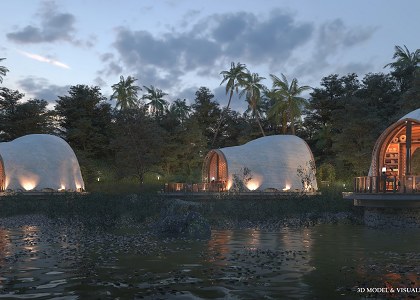Luxury Canvas Tent | 3D model & visuals by Thilina Liyanage