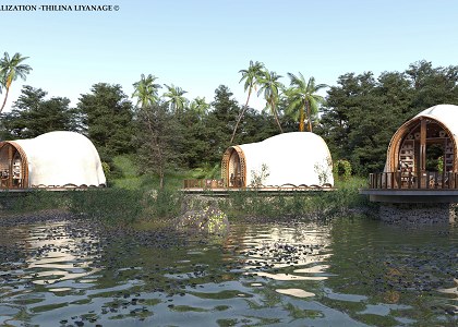 Luxury Canvas Tent | 3D model & visuals by Thilina Liyanage