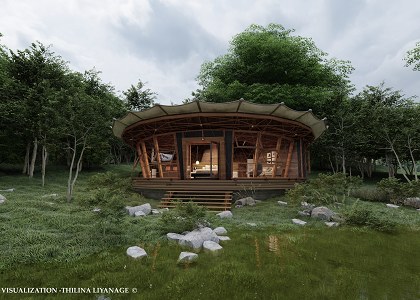 Holiday Cabin | 3D model & visualization by Thilina Liyanage