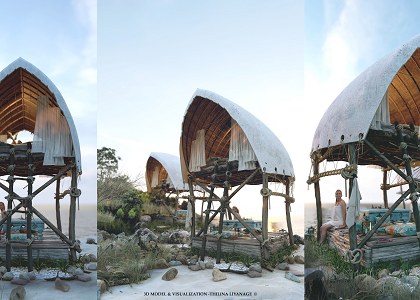 3D Models   -  HOUSES - VILLAS - Beach Summer Hut & TUTORIALS
