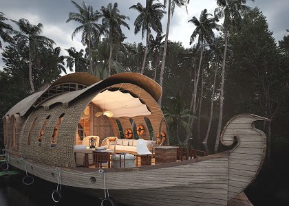 Kerala Houseboat | Design & Visualization by Thilina Liyanage