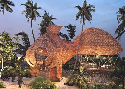 Beach bar | Goldfish Concept beach bar Design by Thilina Liyanage