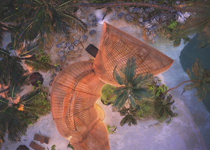Beach bar | Goldfish Concept beach bar Design by Thilina Liyanage