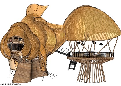 Beach bar | Goldfish Concept beach bar Design by Thilina Liyanage
