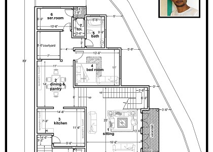 SRI LANKAN FAMILY HOUSE & VISOPT | autocad planimetry