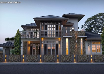 MODERN VILLA  & VISOPT | vray render by Thilina Liyanage