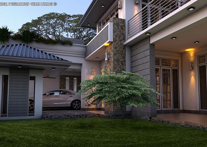 MODERN VILLA  & VISOPT | vray render by Thilina Liyanage