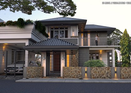 MODERN VILLA  & VISOPT | vray render by Thilina Liyanage