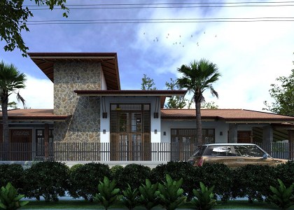 SINGLE FAMILY HOUSE & Visopt | vray render by Thilina Liyanage