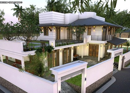 Renovated House & Visopt | From Top View - vray render by Thilina Liyanage