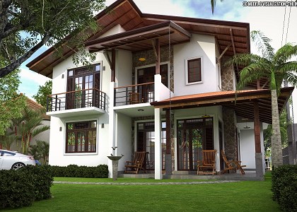 House -Colombo | Day View 2 - design and visualization by Thilina Liyanage