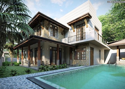 3D Models   -  HOUSES - VILLAS - House -Colombo-Sri Lanka