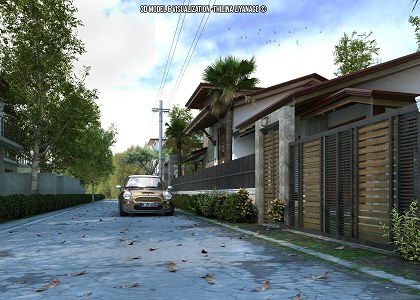 SINGLE FAMILY HOUSE & Visopt | vray render by Thilina Liyanage