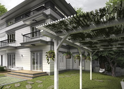 Garden Home By Architec H.M.Khoa | Model and render by Architect H.M.Khoa