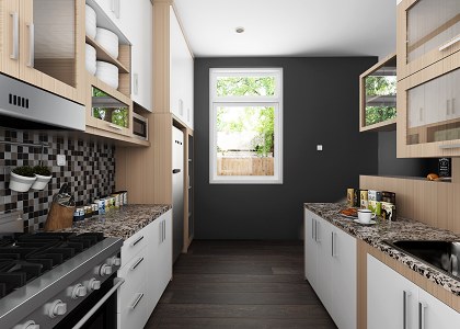 Wood Kitchen | vray render by Aryo Widodo