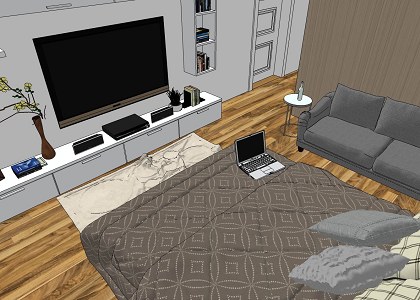 ELEGANT BEDROOM & VRAY VISOPT | Elegant Bedroom by Ricksen Construction sketchup screenshot