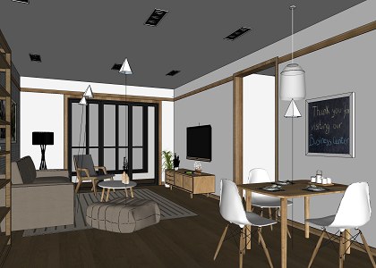 CHINA APARTMENT & VISOPT | sketchup wiev