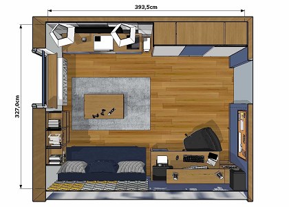 BOY'S ROOM & VRAY VISOPT | planimetry