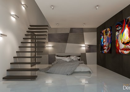 3D Models   -  BEDROOM - minimalistic bedroom & Visopt