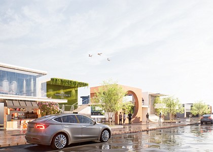 Public Restaurant and Bar and Library : A Modern Cityscape | Modeling and Visualization by Gourav Dei