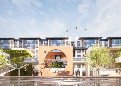 Public Restaurant and Bar and Library : A Modern Cityscape | Modeling and Visualization by Gourav Dei