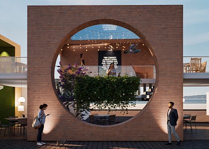 Public Restaurant and Bar and Library : A Modern Cityscape | Modeling and Visualization by Gourav Dei