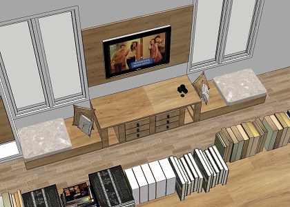 GUYS ROOM | SketchUp view - by Ahmad Rizal Hilmi