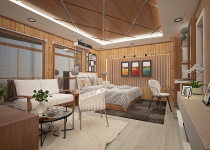 3D Models   -  BEDROOM - COTTAGE INTERIOR