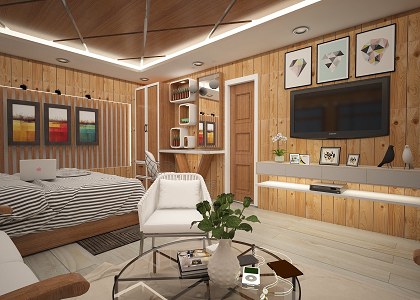 COTTAGE INTERIOR | vray render by  AMINUR RAHMAN - RENDER STUDIO