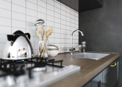 Cooking  Area | vray render by Bianca Atalla - BA Studio