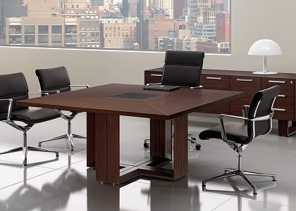 3D Models   -  OFFICE FURNITURE - Square Meeting Table