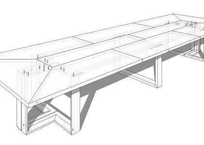 CONFERENCE TABLE | Arche range  Conference table  - SketchUp  3D model