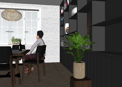dining room | vray render by Than Nhuyen - view 2