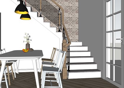 Kitchen & Visopt | kitchen SketchUp View