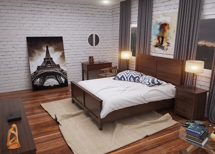 STYLE BEDROOM RETRO & VISOPT | vray render by THAN NGUYEN