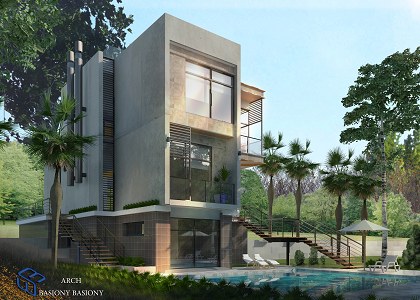 Villa in KSA | vray remder by Arch Basiony A.Basiony
