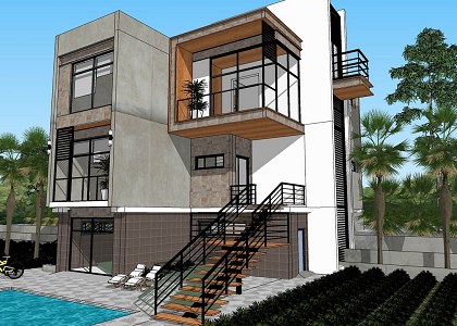 Villa in KSA | sketchup view