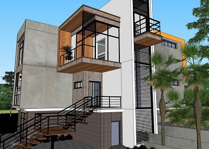 Villa in KSA | sketchup view