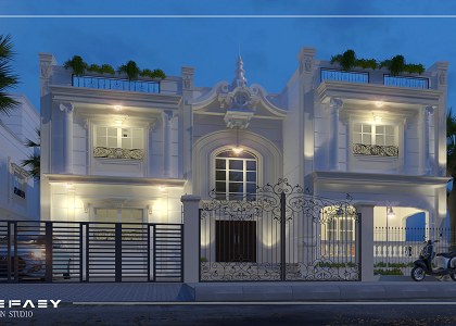 CLASSIC VILLA in KSA | 3d scene by architect Basiony Ahmed Elrefaey