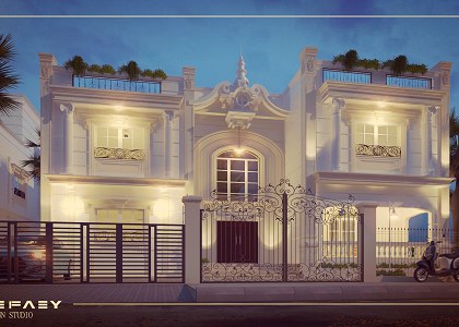 CLASSIC VILLA in KSA | 3d scene by architect Basiony Ahmed Elrefaey