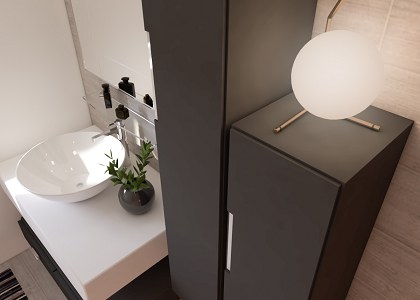 Italian bathroom | Design and visualization ANDRES TOMAS - STUDIO RT85