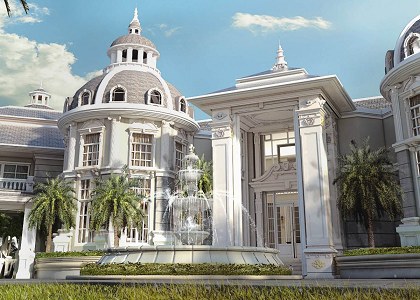 NEOCLASSICAL VILLA | vray render by Supraaudcha Andthe Somboon