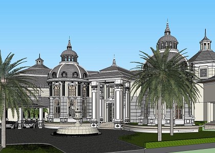 NEOCLASSICAL VILLA | sketchup view