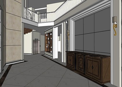 NEOCLASSICAL VILLA | interior sketchup view