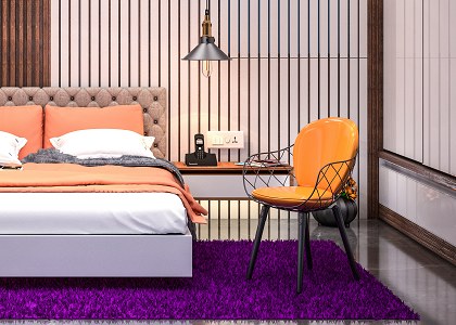 Masterbedroom & Visopt | artwork by Anand Raval